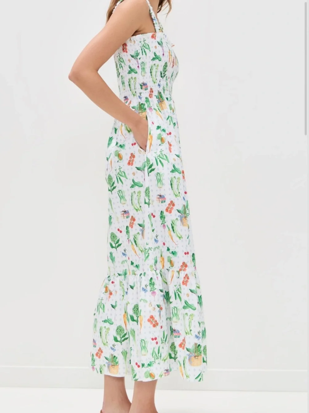 Hill House The Anjuli Nap Dress in Farmer’s Market Multi - Picture 2 of 10